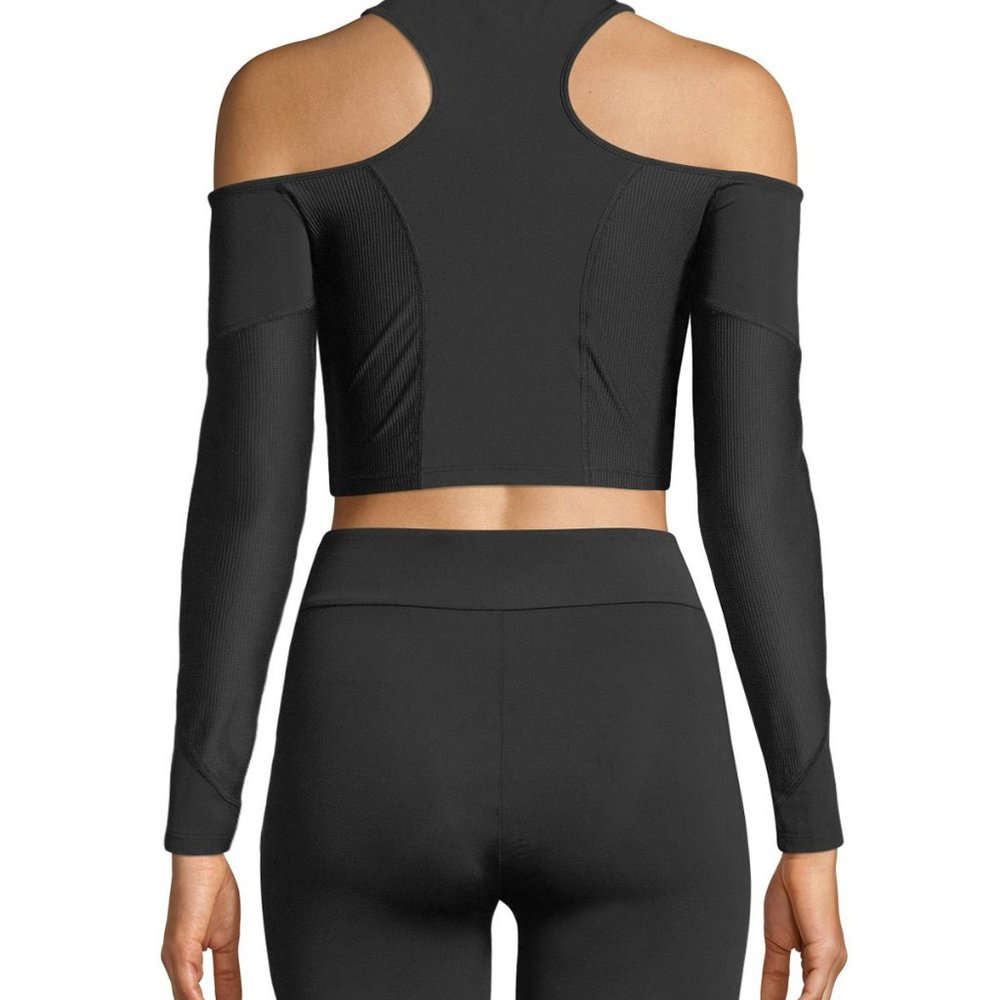 Hana Cold Shoulder Tactical Long Sleeve Top - Picture 3 of 4